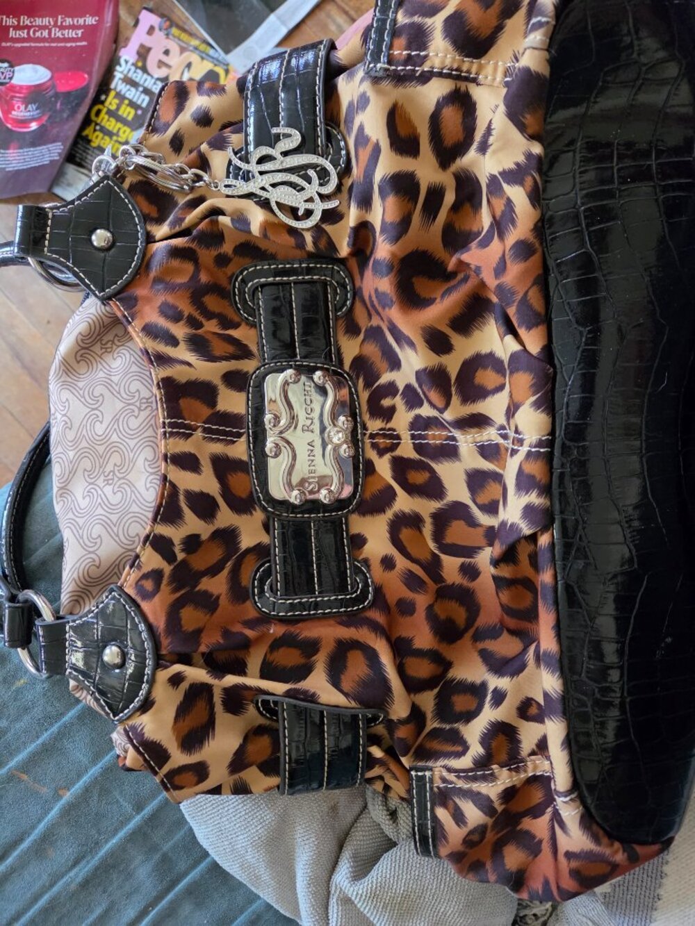 Sienna Ricchi Leopard Print Shoulder Bag View 3